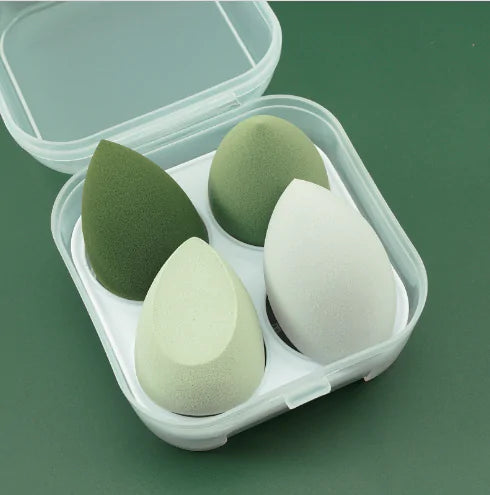 4pcs Makeup Sponge Powder Puff Dry and Wet Combined